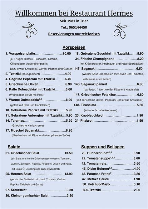 restaurant hermes trier|Menu at Restaurant Hermes, Trier.